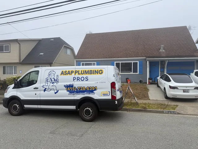 ASAP Plumbing Pros hydro jetting service van