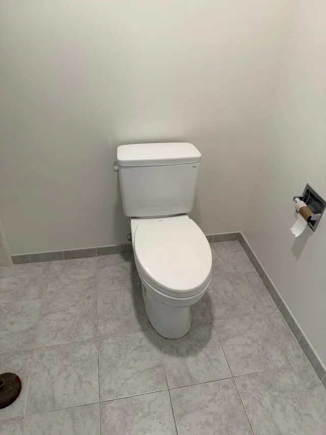 New toilet installation