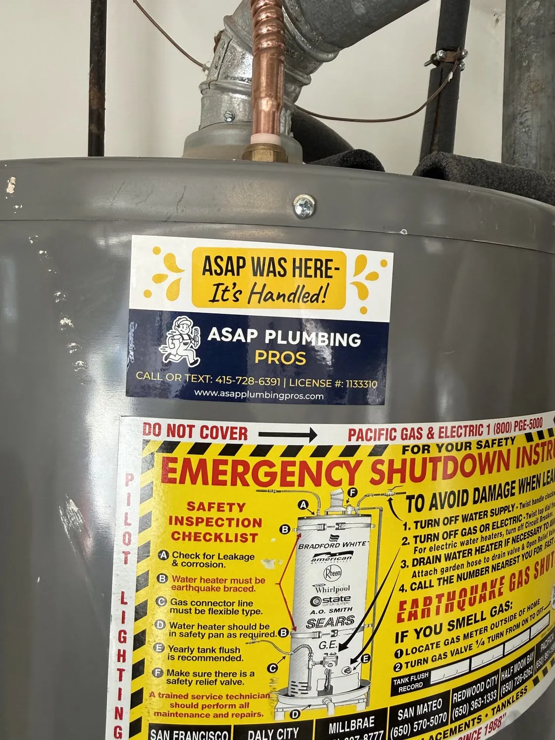 Water Heater Repair & Replacement in Foster City, CA