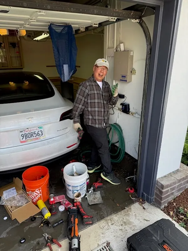 ASAP Plumbing Pros plumber on a residential service call