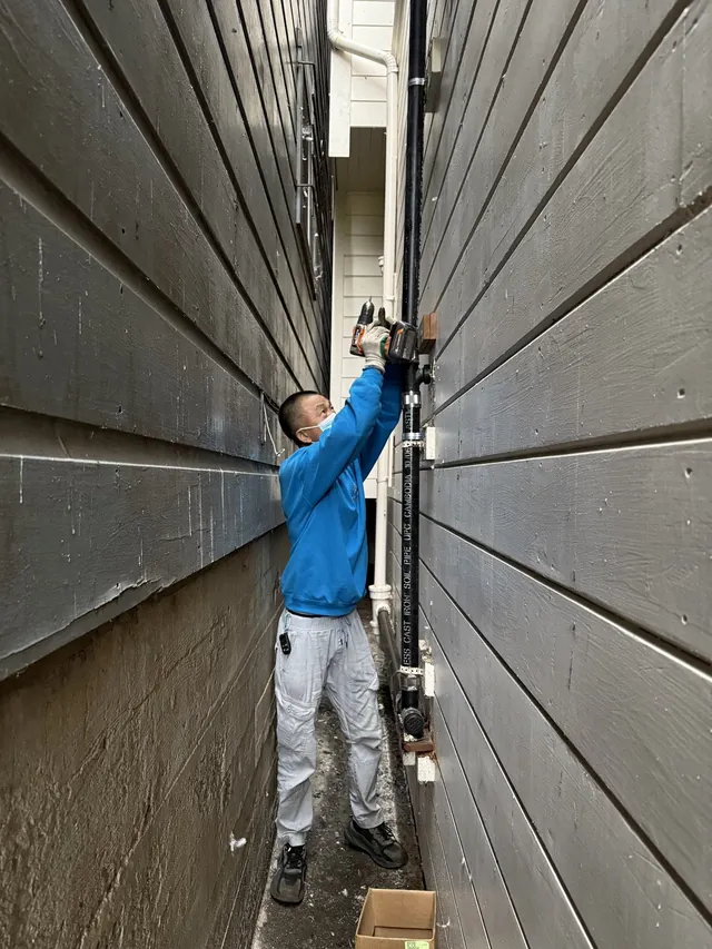 Emergency pipe repair with torch work