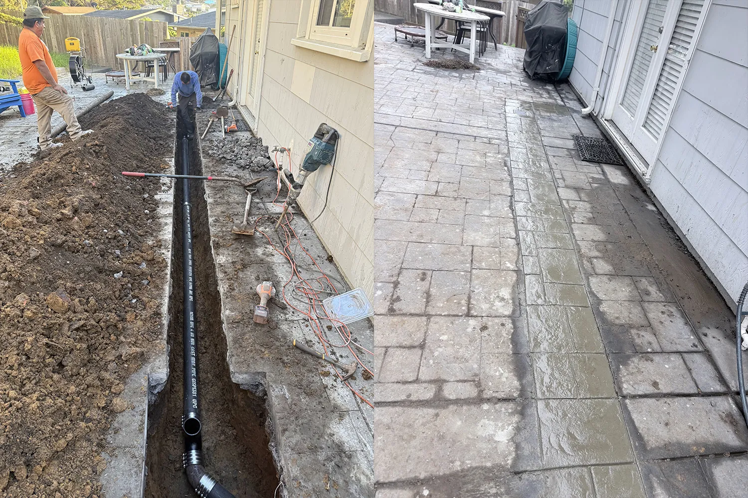 Belmont plumber clearing a sewer line with tree root intrusion — ASAP Plumbing Pros