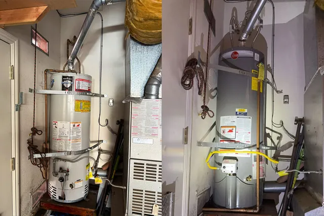 New water heater installation